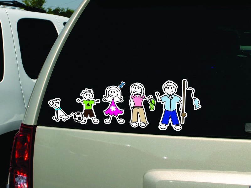 Basic Family Stickers Accessories Color Accent