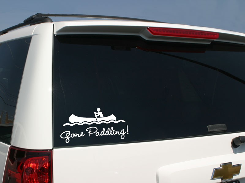 Gone Paddling Sticker