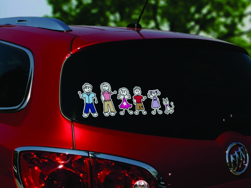 Basic Family Stickers Color Accent