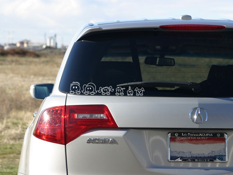 Peeking Family Stickers