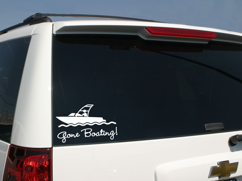 Ski Boat Sticker