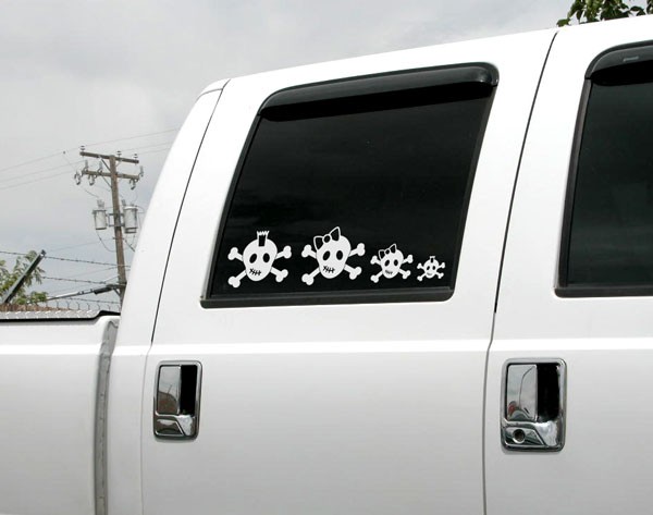 Skull Family Stickers