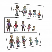Zombie Family Stickers JPEG