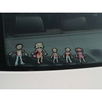 Zombie Family Stickers